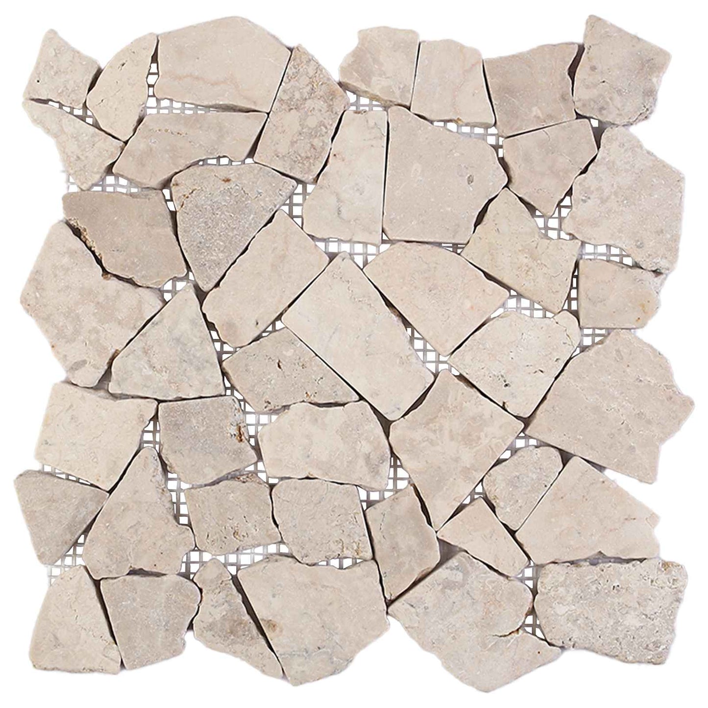 Mosaic Fliser Krem 30 x 30 cm Marmor