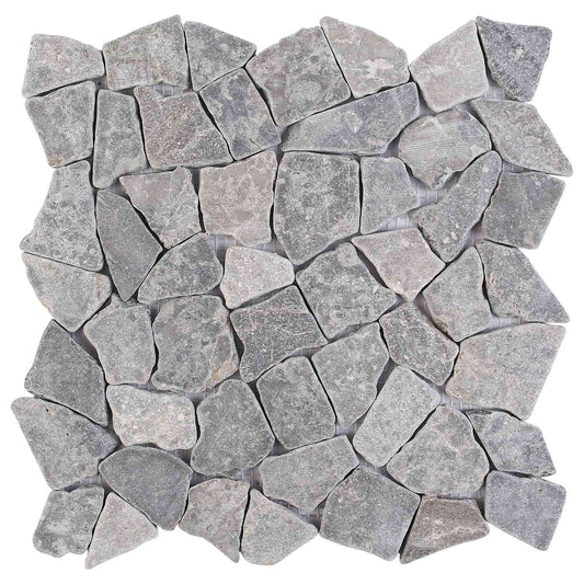 Mosaic Fliser Lysegrå 30 x 30 cm Marmor