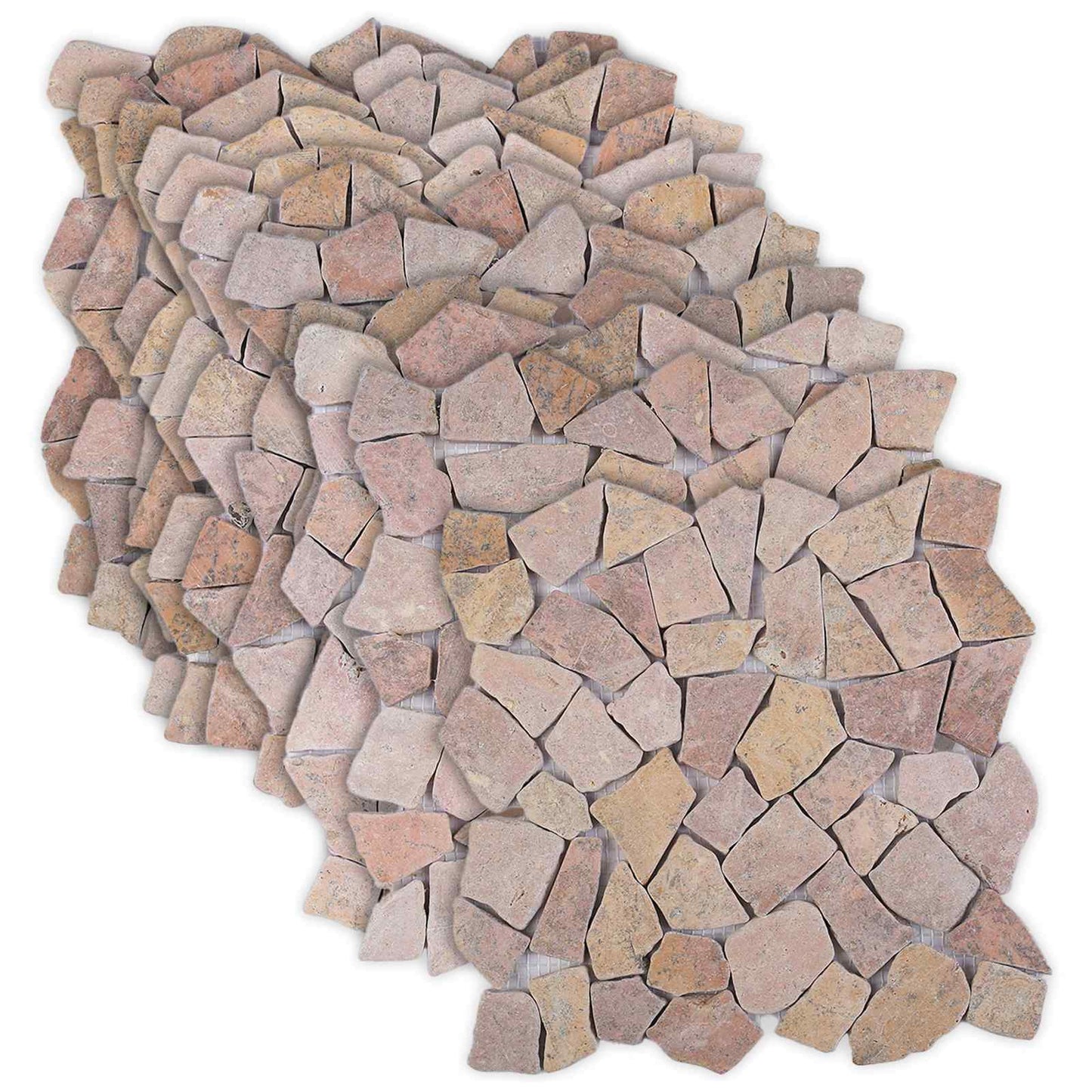Mosaic Fliser Rød 30 x 30 cm Marmor