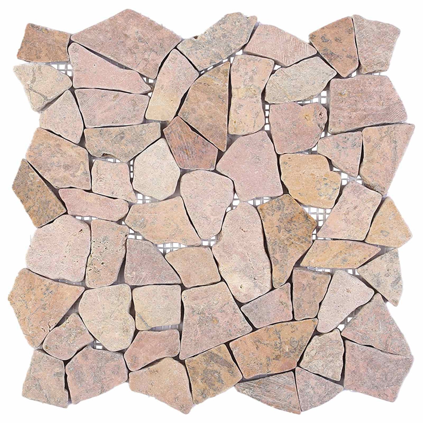 Mosaic Fliser Rød 30 x 30 cm Marmor