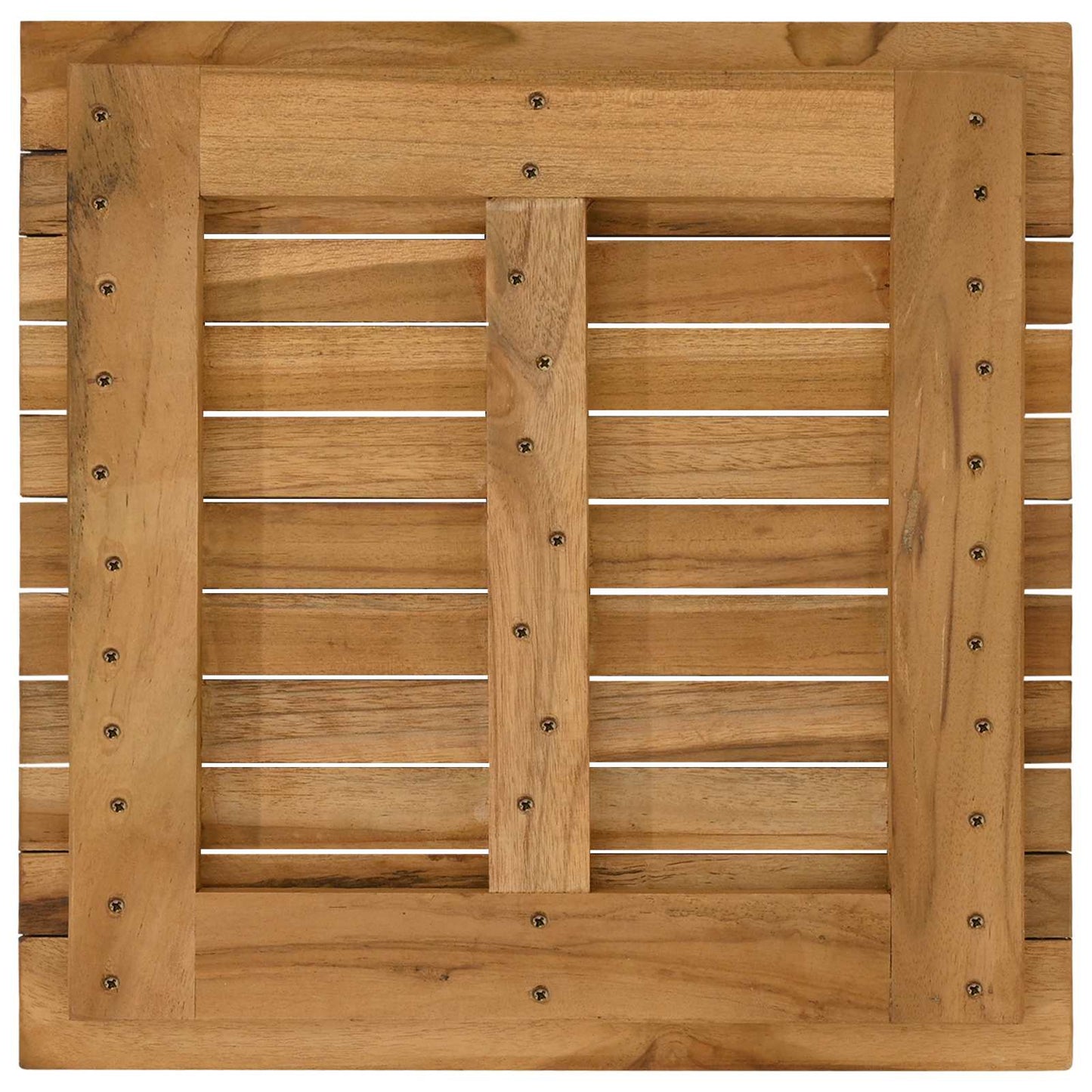 Bordplate 50 x 50 x 3,5 cm Torget Massivt Teaktre Naturlig