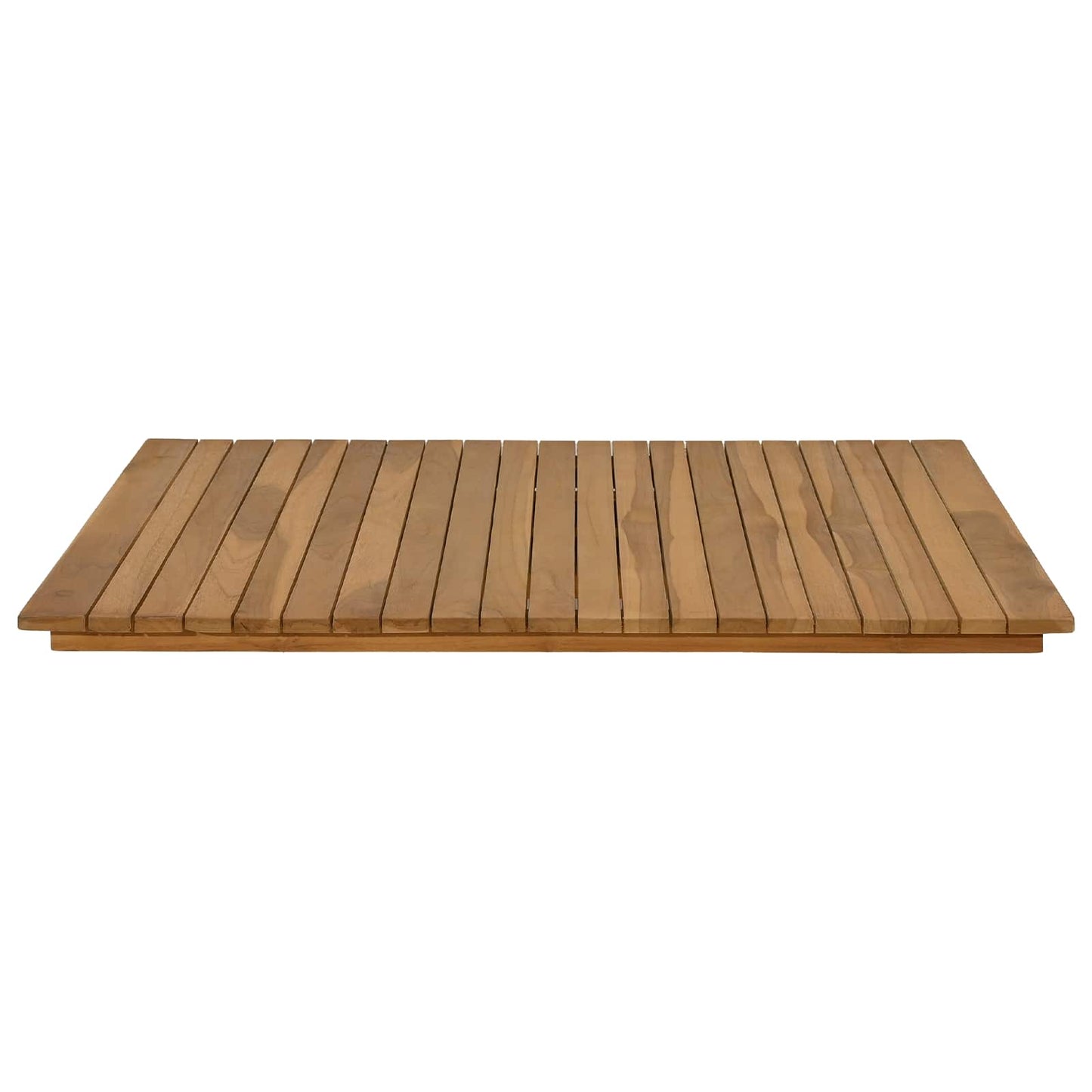 Bordplate 80 x 80 x 3,5 cm Torget Massivt Teaktre Naturlig