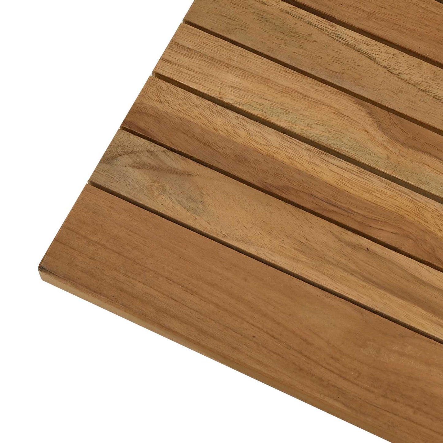 Bordplate 80 x 40 x 3,5 cm Rektangulær Massivt Teaktre Naturlig