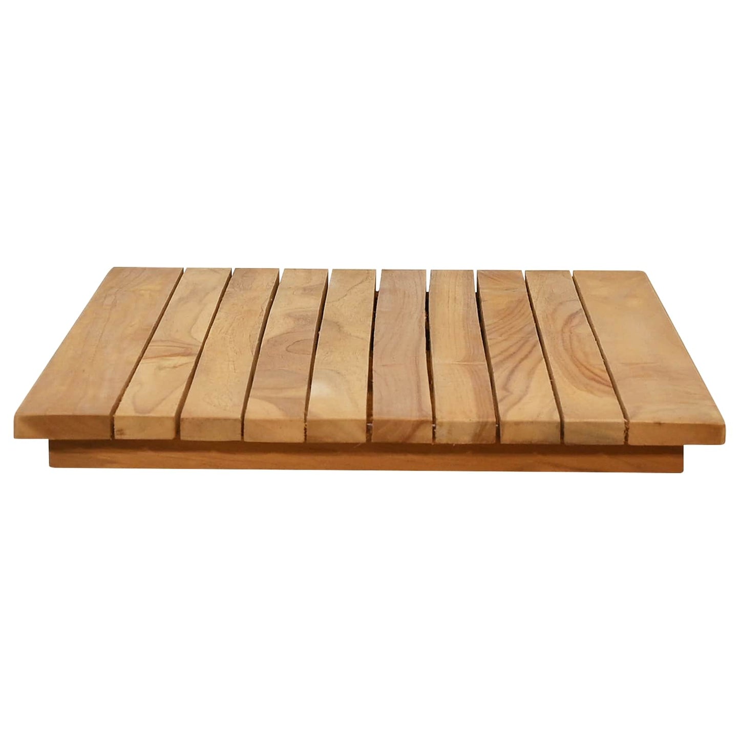 Bordplate 80 x 40 x 3,5 cm Rektangulær Massivt Teaktre Naturlig