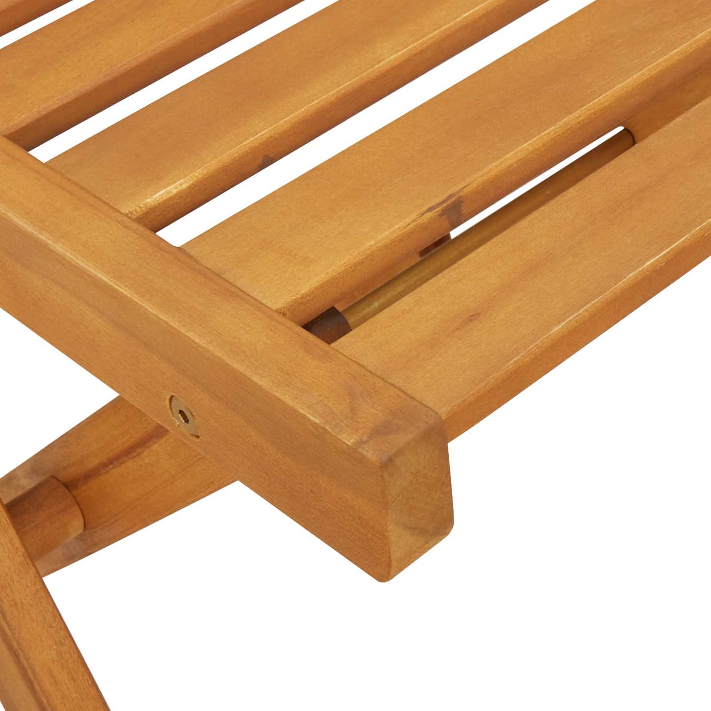 Foldbare Hage Stoler 6 pcs Naturlig 40 x 53 x 80 cm