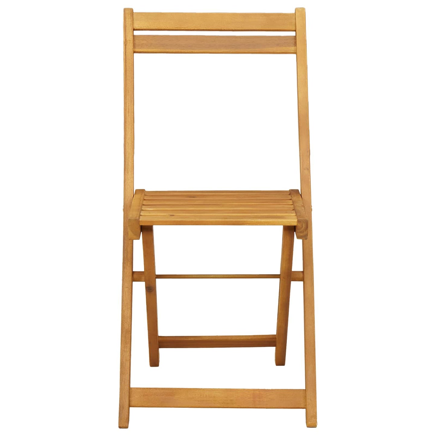 Foldbare Hage Stoler 6 pcs Naturlig 40 x 53 x 80 cm