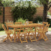 Utendørs Bistro Stoler 8 pcs Naturlig 40 x 53 x 80 cm