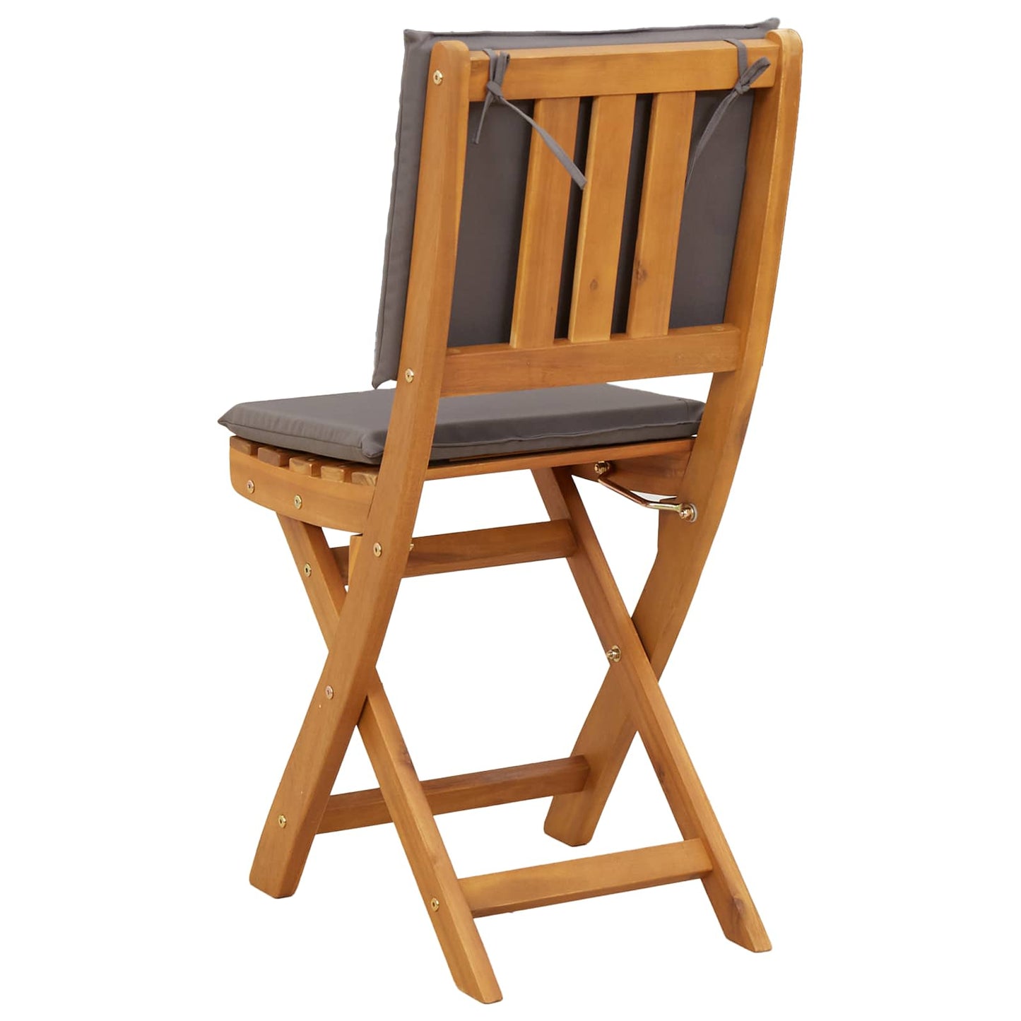 Utendørs Bistro Stoler med pute 8 pcs Mørkegrå 38 x 46 x 85 cm