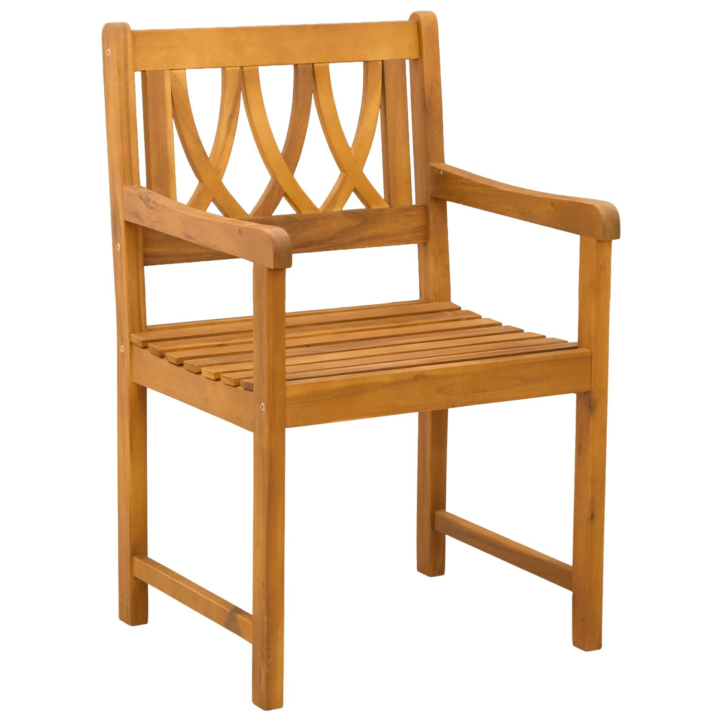 Hagestoler 4 pcs Naturlig Solid akasietre