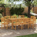 Hagestoler 8 pcs Naturlig Solid akasietre