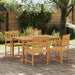 Hagestoler 4 pcs Naturlig Solid akasietre