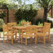 Hagestoler 6 pcs Naturlig Solid akasietre