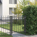 Gjerdeport HORST 100 x 100 cm Metall Svart Låsbar