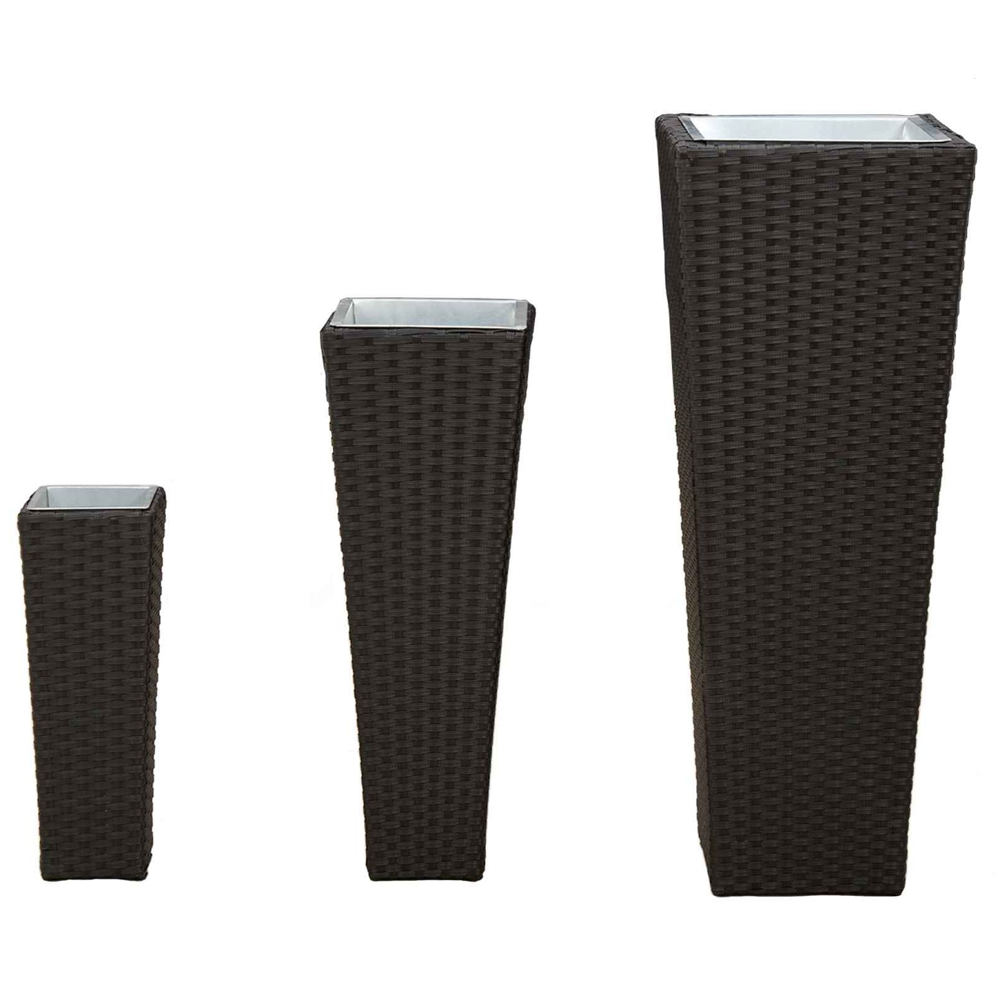 Utendørs sett 3 pcs Svart Metall
