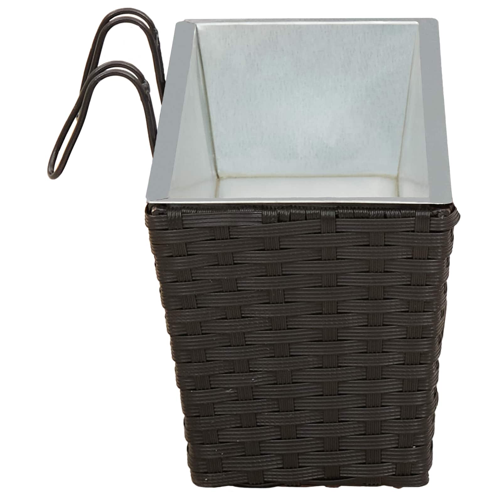 Gelender 2 pcs Svart 50 x 17 x 17 cm Metall vidaXL