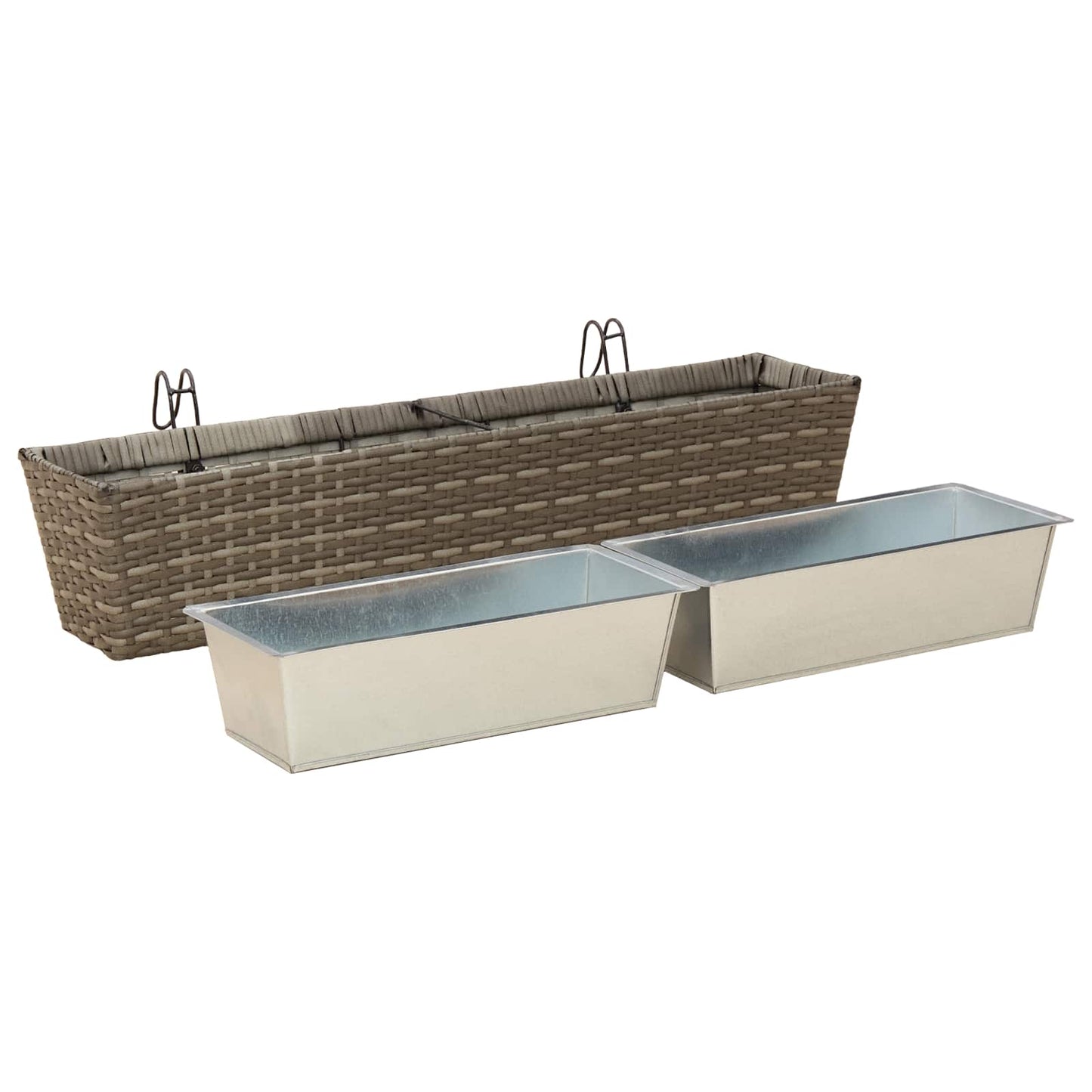 Gelender Metall vidaXL