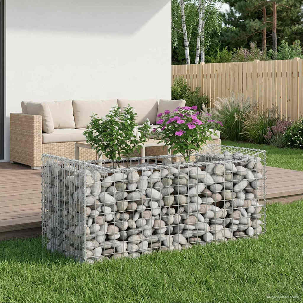 Gabion hevet seng Sølv