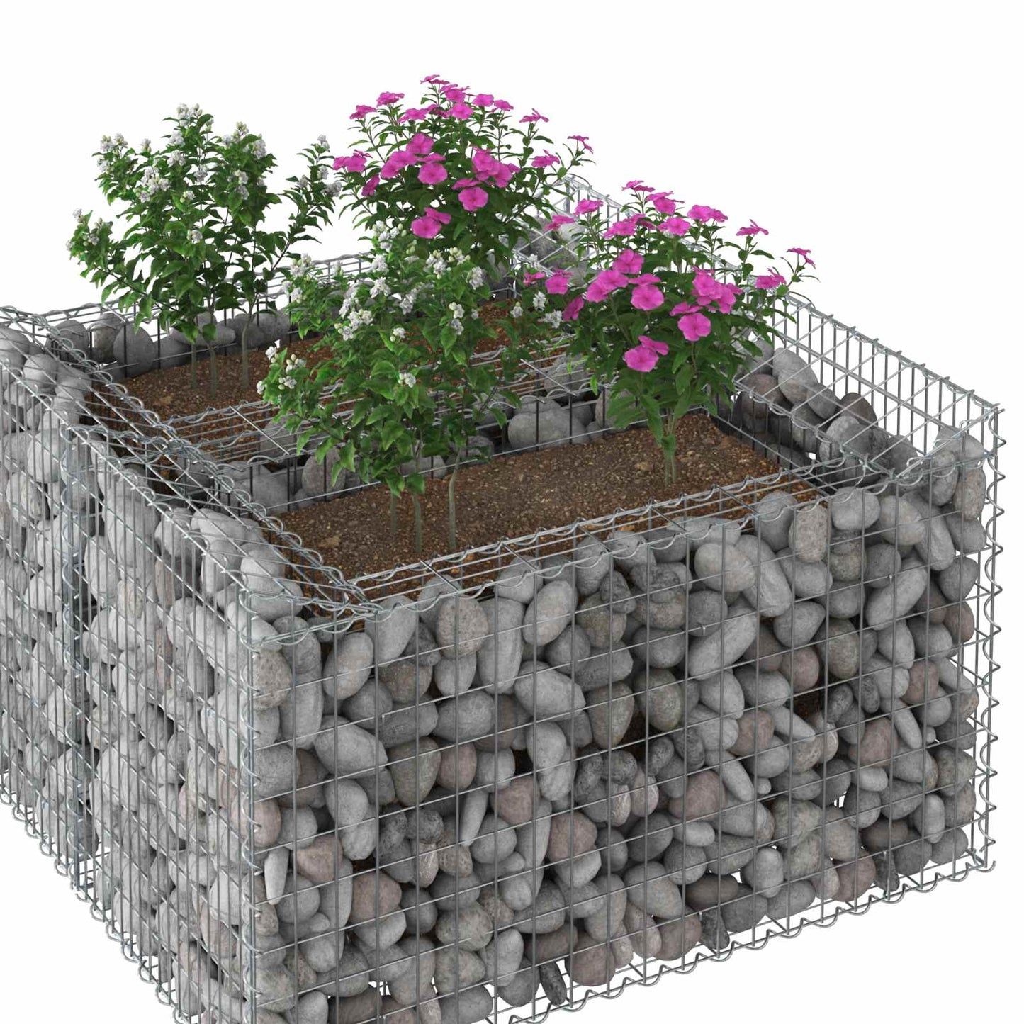 Gabion hevet seng Sølv