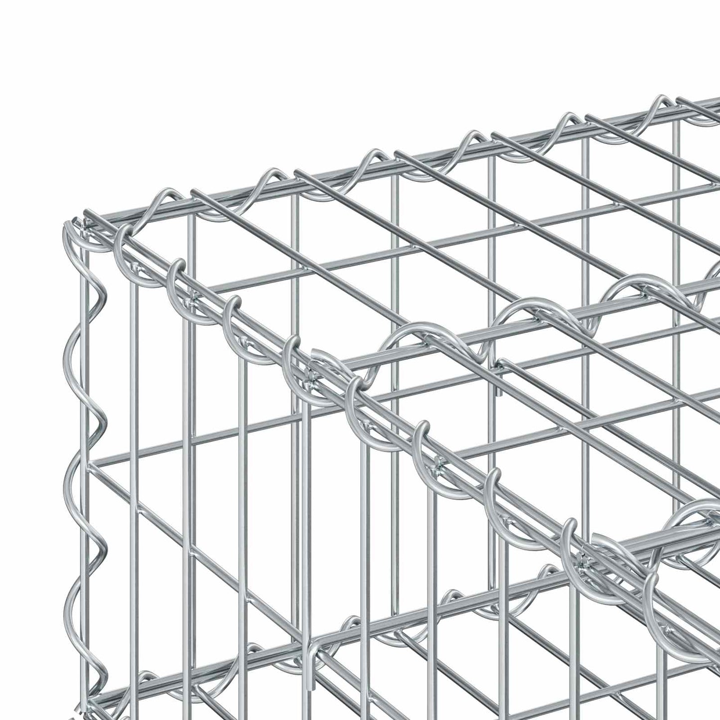Gabion hevet seng sølv