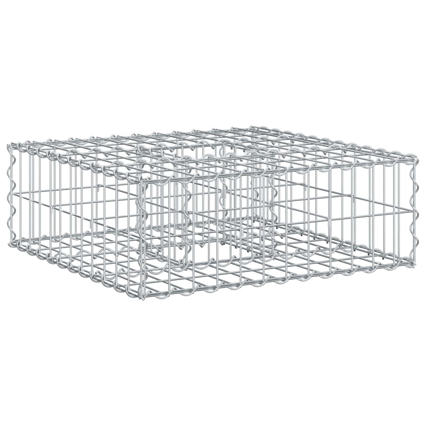 Gabion hevet seng sølv