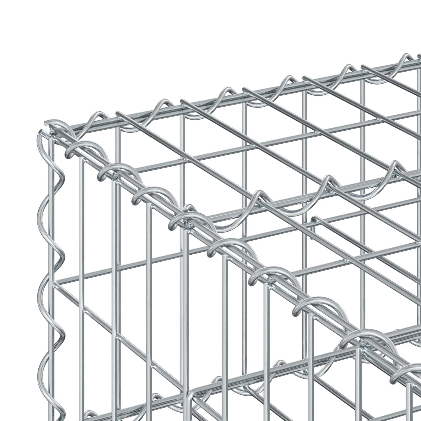 Gabion hevet seng sølv