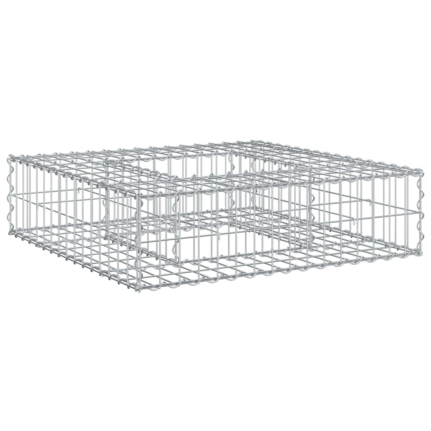 Gabion hevet seng sølv