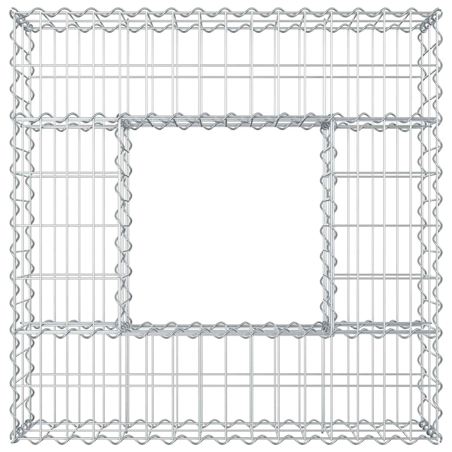 Gabion hevet seng sølv