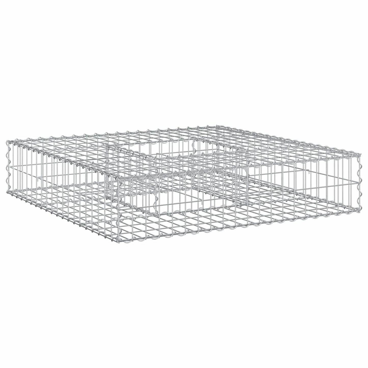 Gabion hevet seng sølv