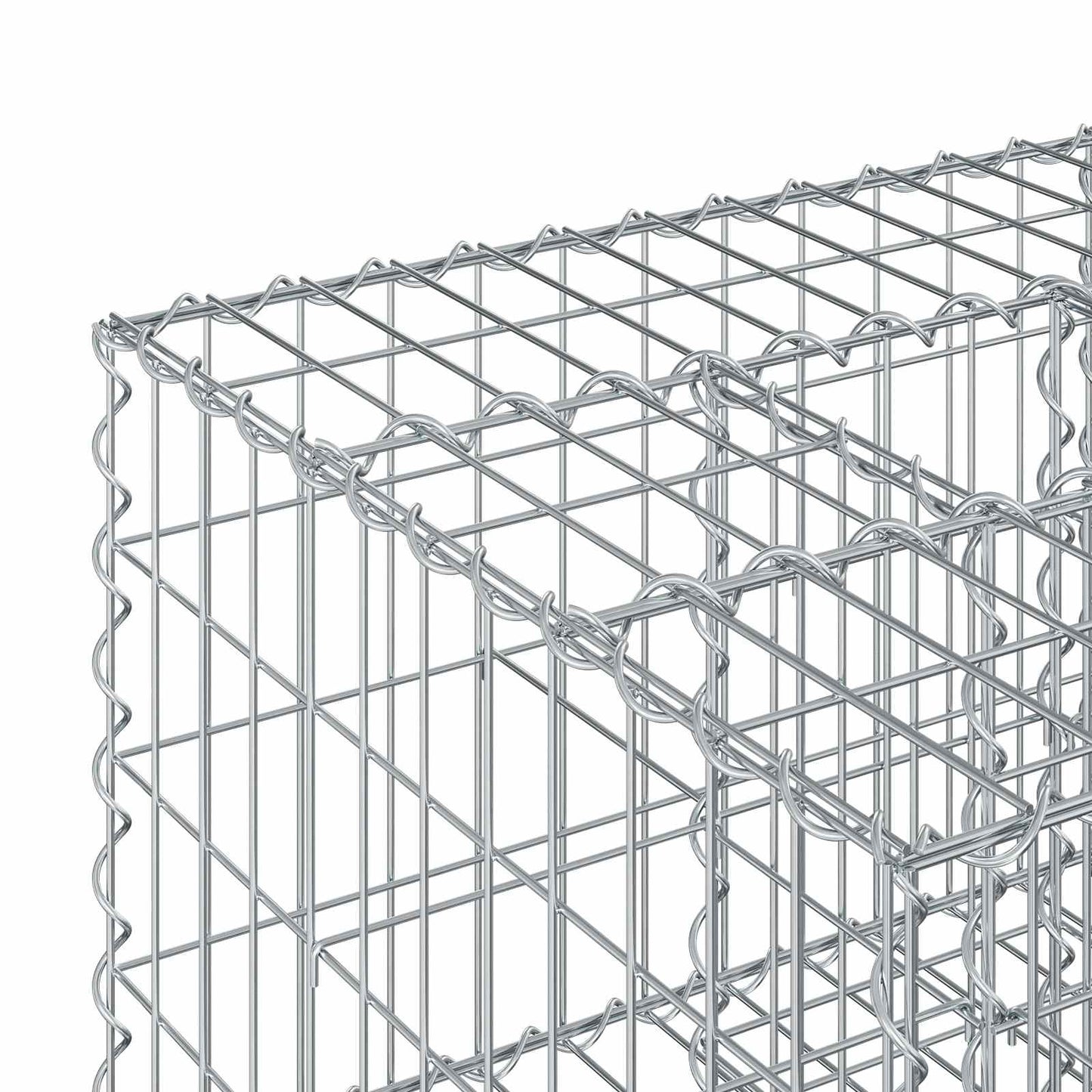Gabion hevet seng sølv