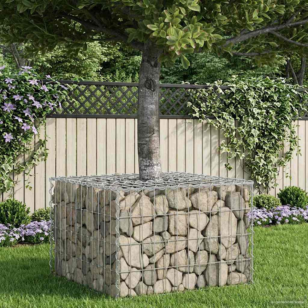 Gabion hevet seng sølv