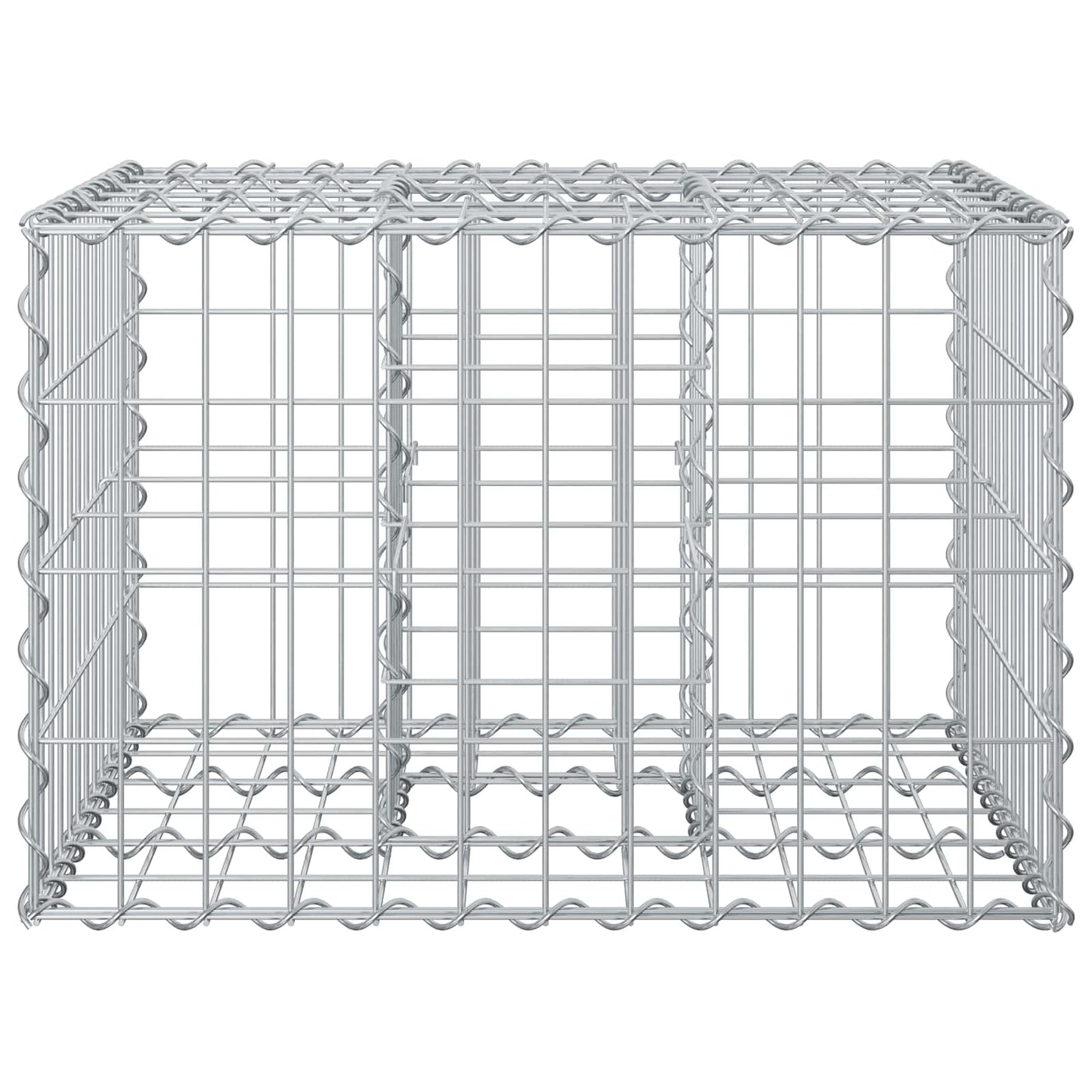 Gabion hevet seng sølv