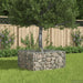 Gabion hevet seng sølv