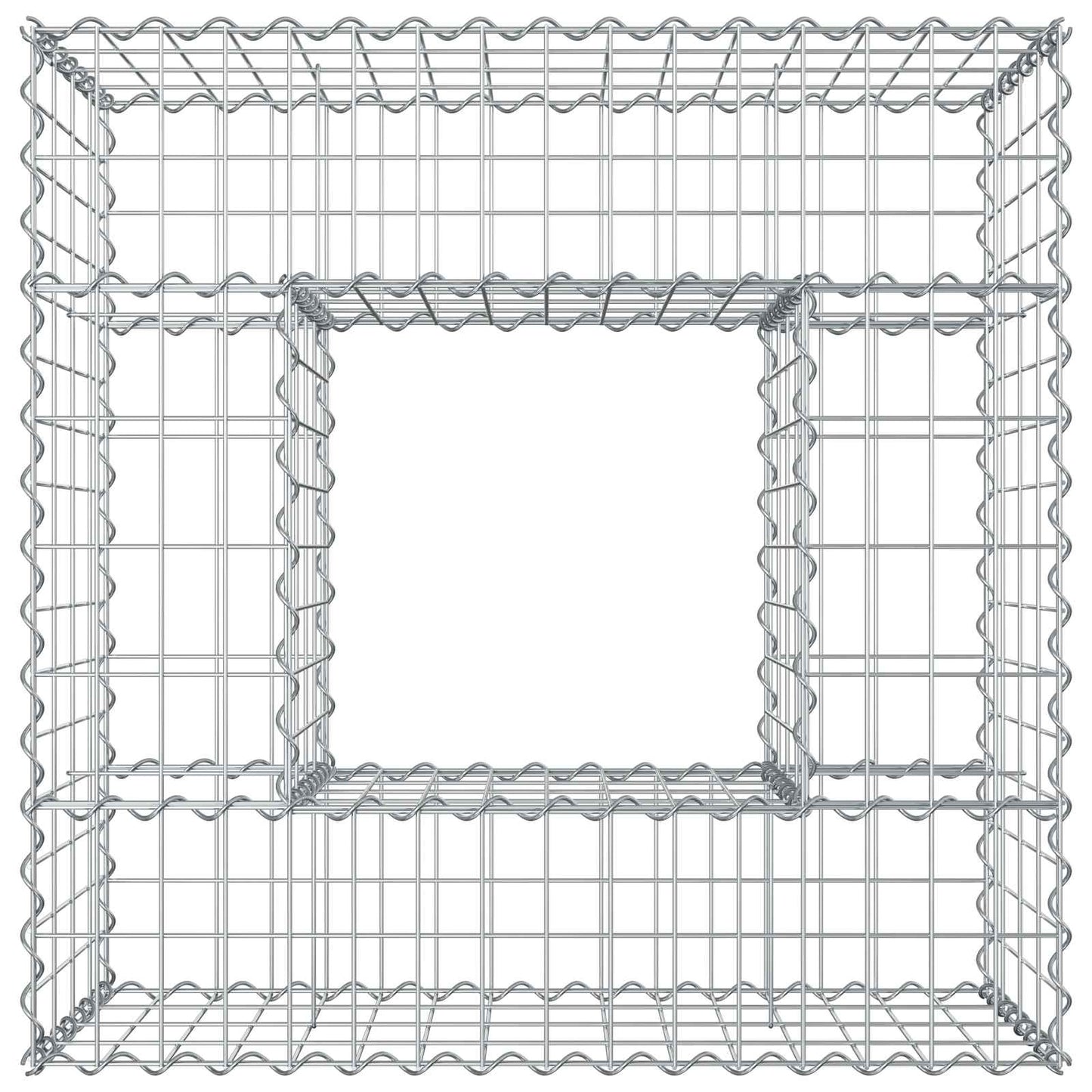 Gabion hevet seng sølv