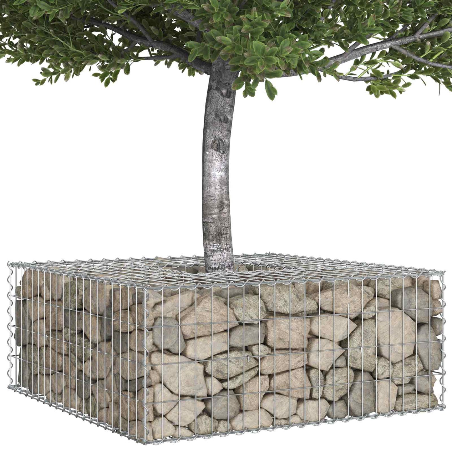 Gabion hevet seng sølv
