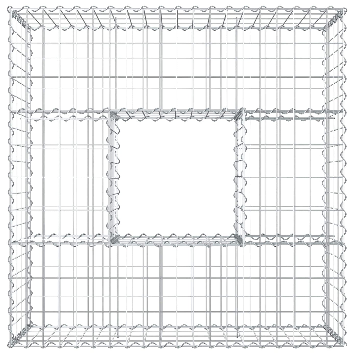 Gabion hevet seng sølv