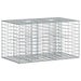 Gabion hevet seng sølv 100 x 60 x 55 cm Galvanisert Stål vidaXL