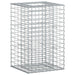 Gabion hevet seng sølv 50 x 50 x 80 cm Galvanisert Stål vidaXL