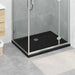 Dusjbunnbrett med prikker 90 x 70 x 4 cm ABS Svart