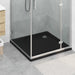 Dusjbunnbrett med prikker 90 x 90 x 4 cm ABS Svart