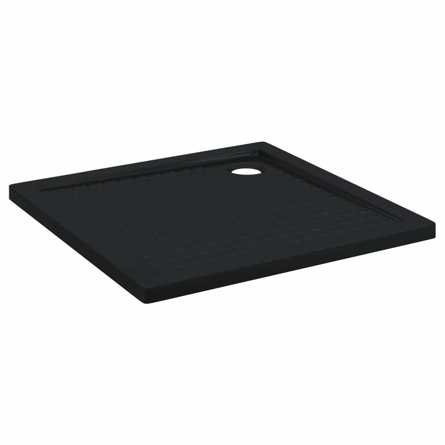 Dusjbunnbrett med prikker 90 x 90 x 4 cm ABS Svart