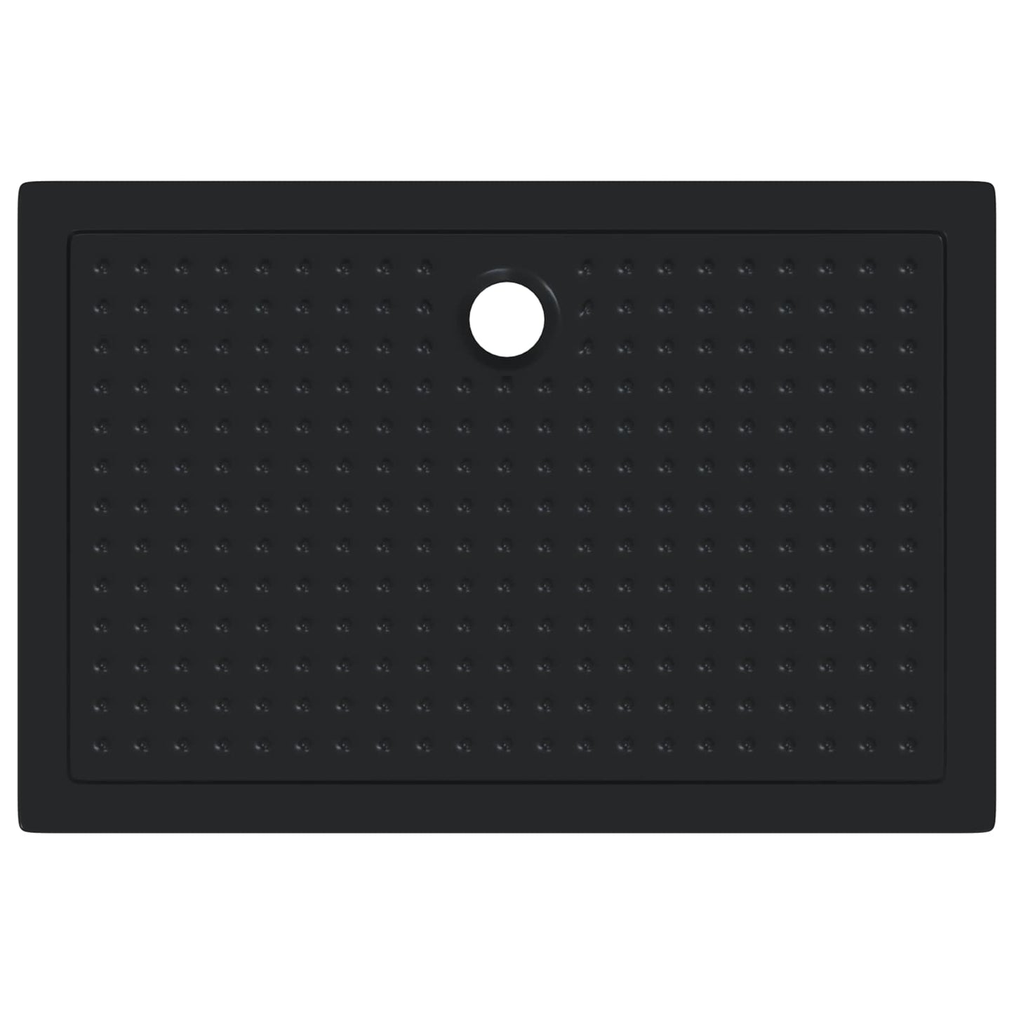 Dusjbunnbrett med prikker 120 x 80 x 4 cm ABS Svart