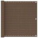 Balkong Skjerm Brun 120 x 700 cm HDPE og Aluminium