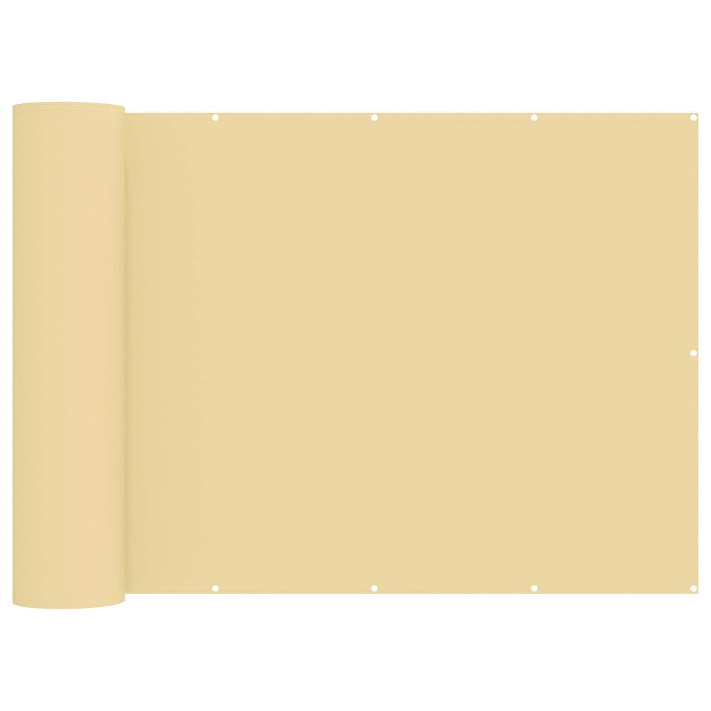 Balkong privat skjerm 150 x 500 cm Stoff med PU-belegg sand