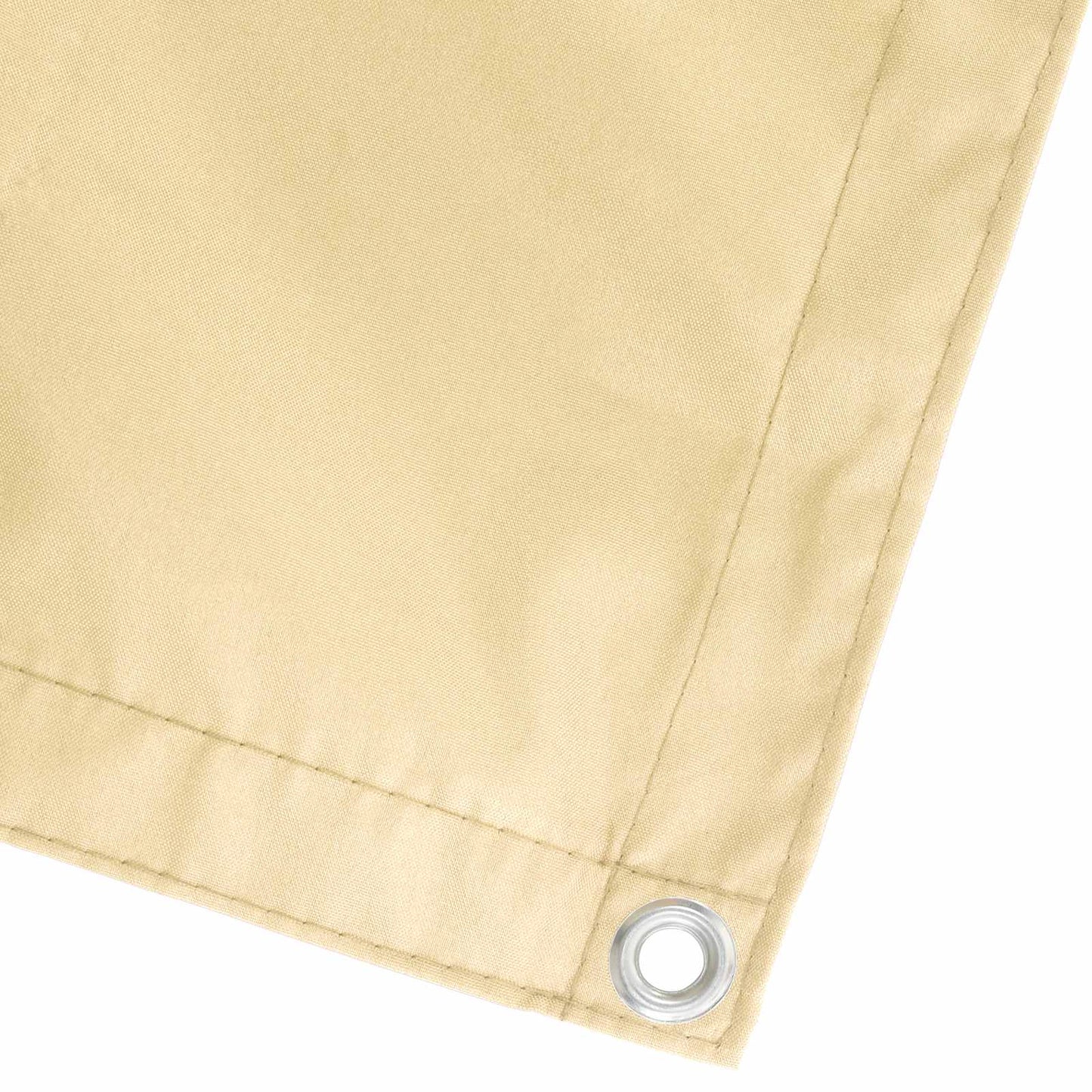 Balkong privat skjerm 200 x 400 cm Stoff med PU-belegg sand