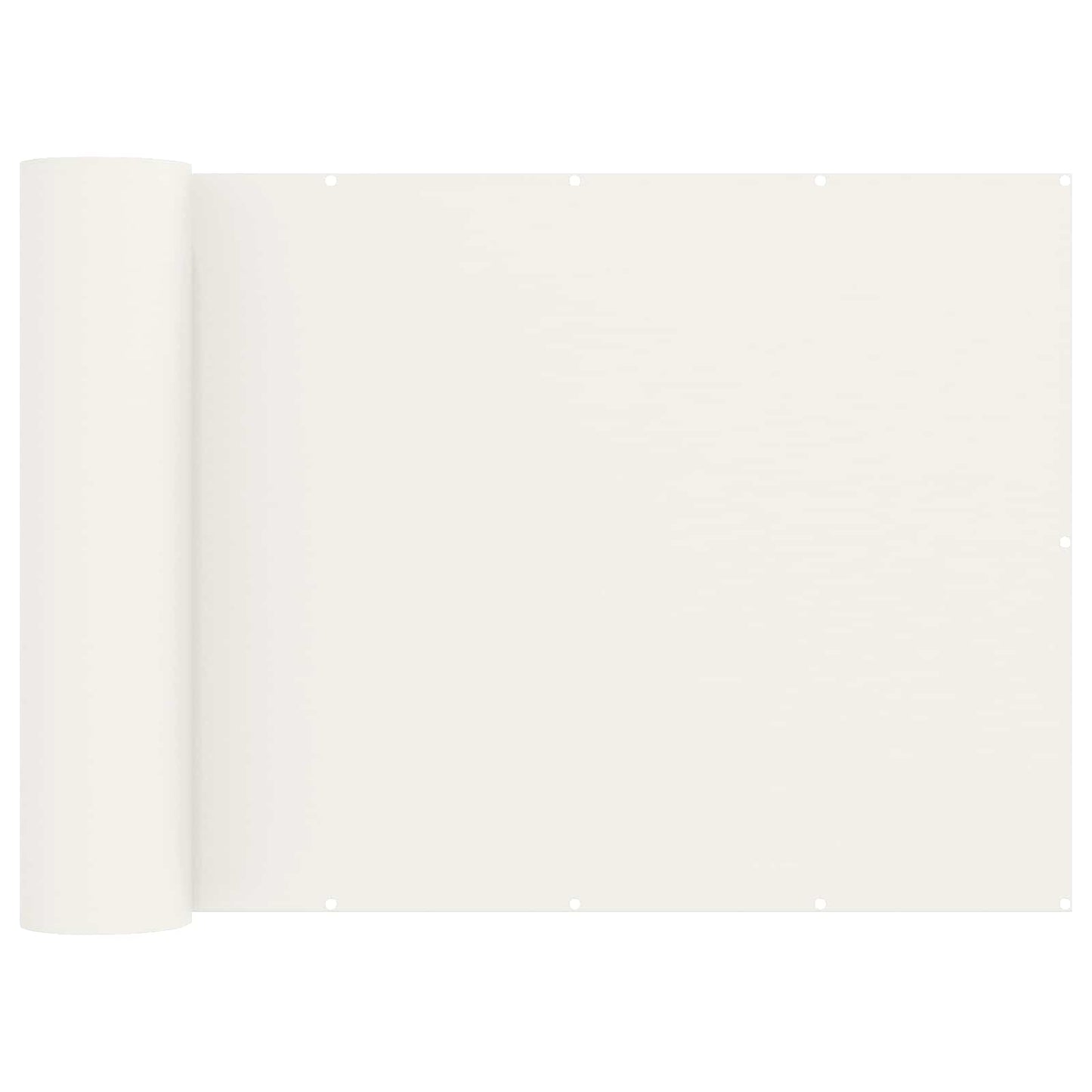 Balkong privat skjerm 180 x 1000 cm Stoff med PU-belegg Hvit