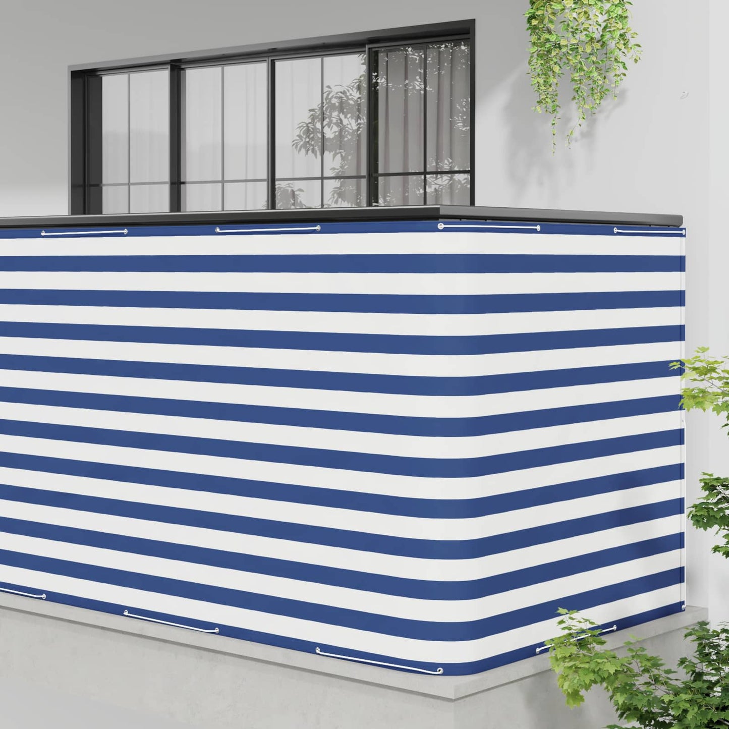 Balkong privat skjerm 150 x 200 cm Stoff med PU-belegg