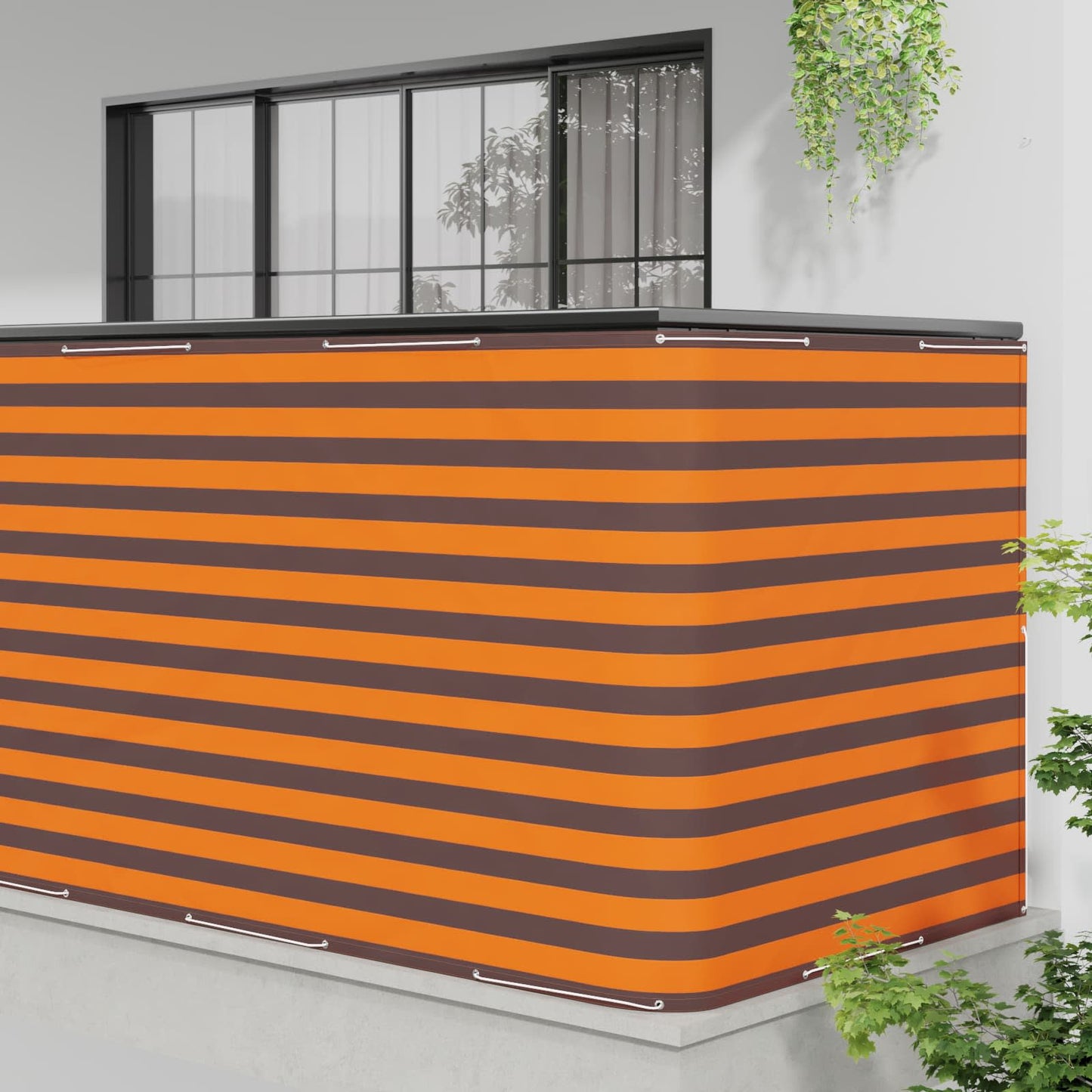 Balkong privat skjerm 150 x 700 cm Stoff med PU-belegg