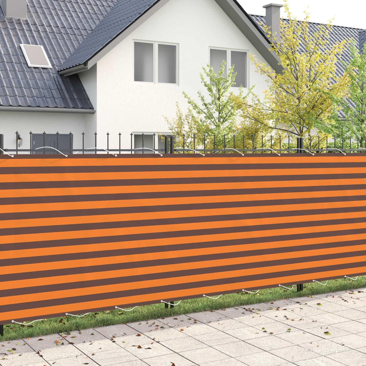 Balkong privat skjerm 150 x 700 cm Stoff med PU-belegg