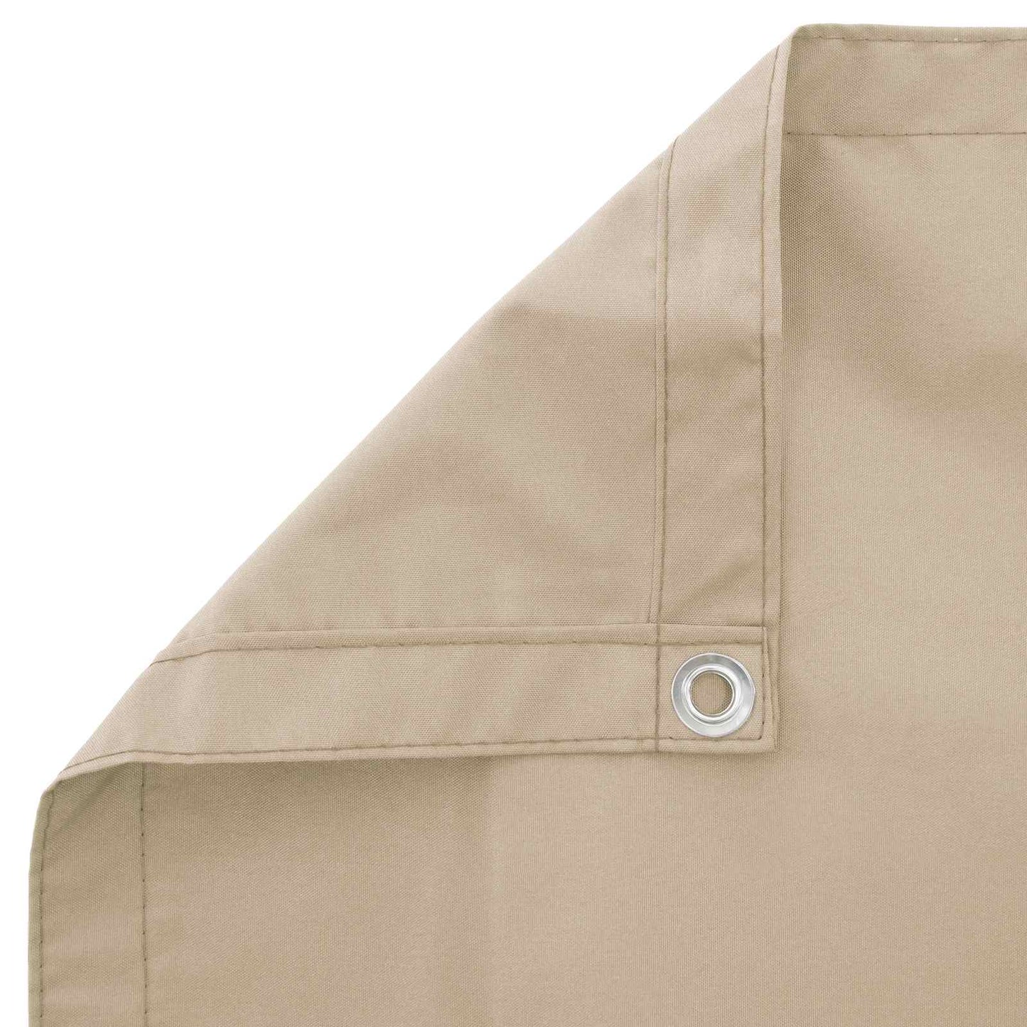 Balkong privat skjerm 150 x 500 cm Stoff med PU-belegg Beige