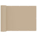 Balkong privat skjerm 180 x 1000 cm Stoff med PU-belegg Beige